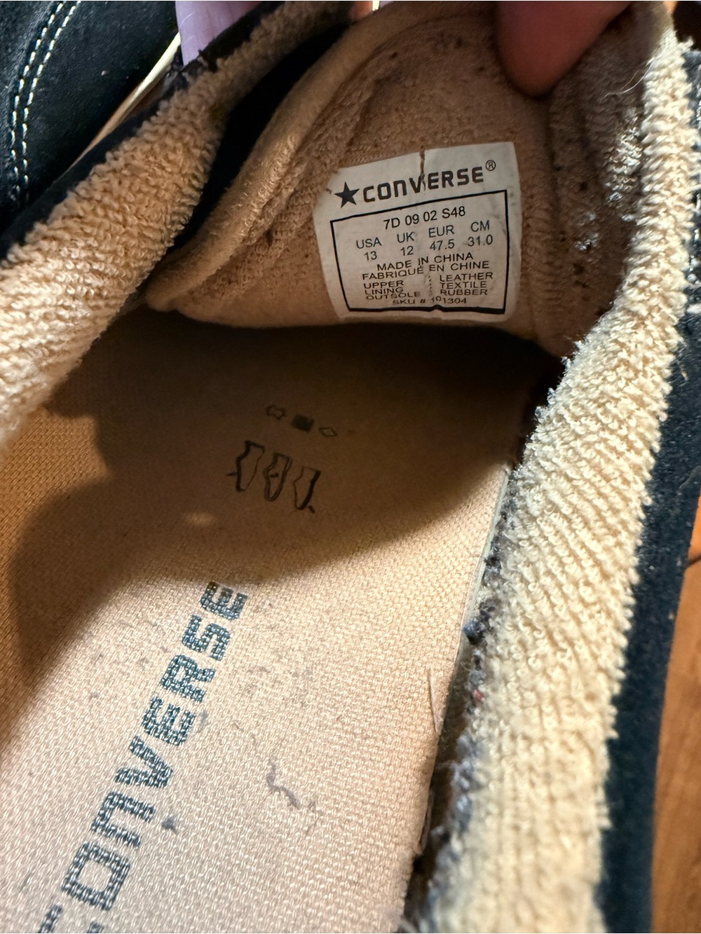 Vintage Converse Men’s Black Suede Sneakers - Skater - Y2K - Picture 11 of 11